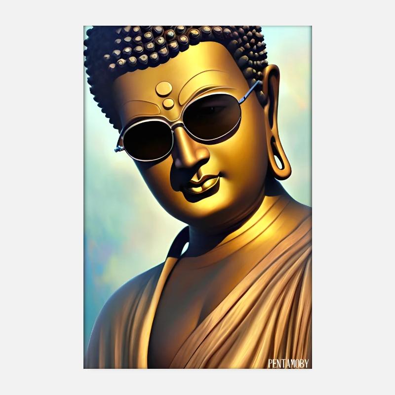 Bouddha Siddhartha Gautama Lunettes de soleil Religion Poster 20 x 30 cm