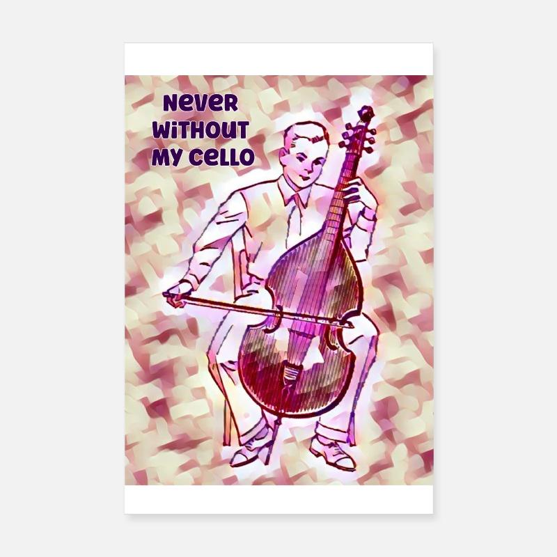 My double bass cello Poster 8" x 12" (20x30 cm)