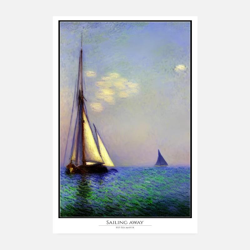 Sailing away Poster 20x30 cm