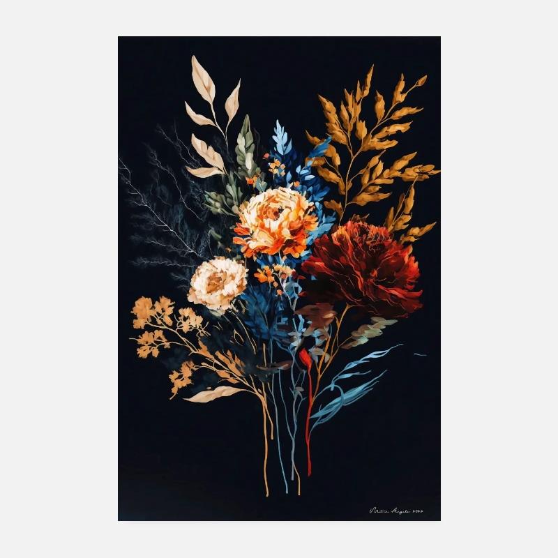 Blumenarrangement -11- Digitale Kunst Poster 20x30 cm