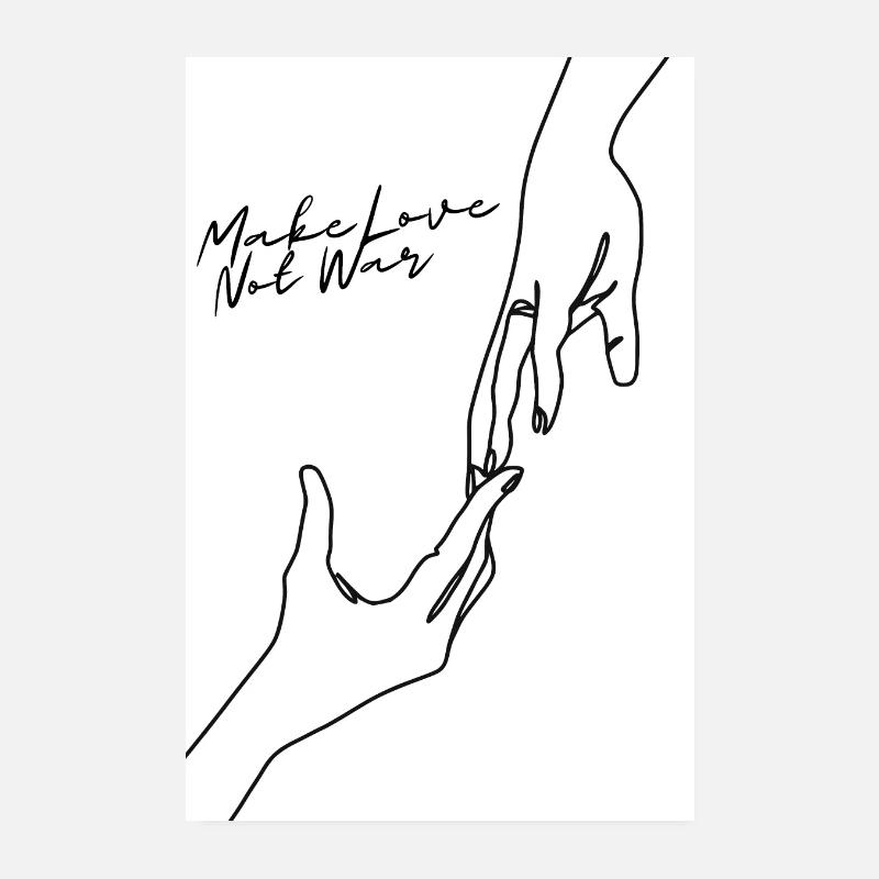 MakeLoveNotWar Poster 20x30 cm