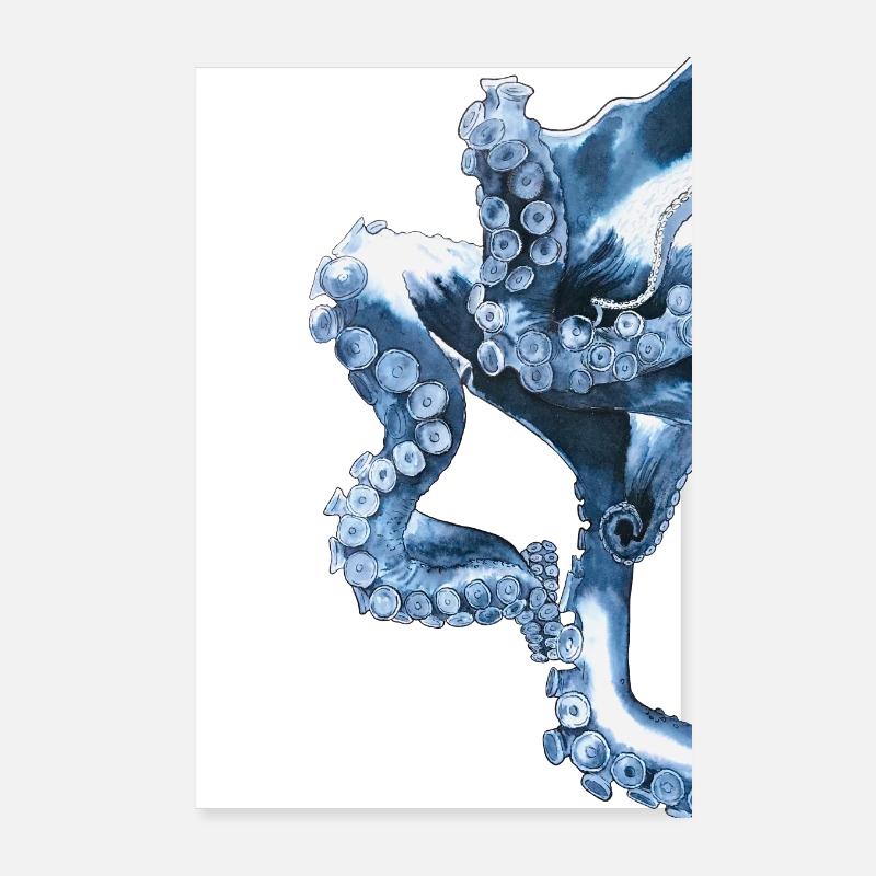 Octopus Tentacle Octopus Tentacle Octopus Poster 8" x 12" (20x30 cm)