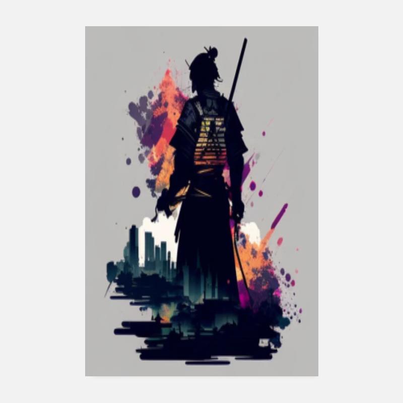 Abstrakter Krieg Poster 20x30 cm