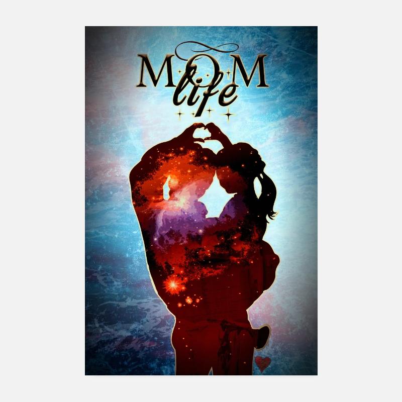 Affiche maman vie mère fille Poster 20 x 30 cm