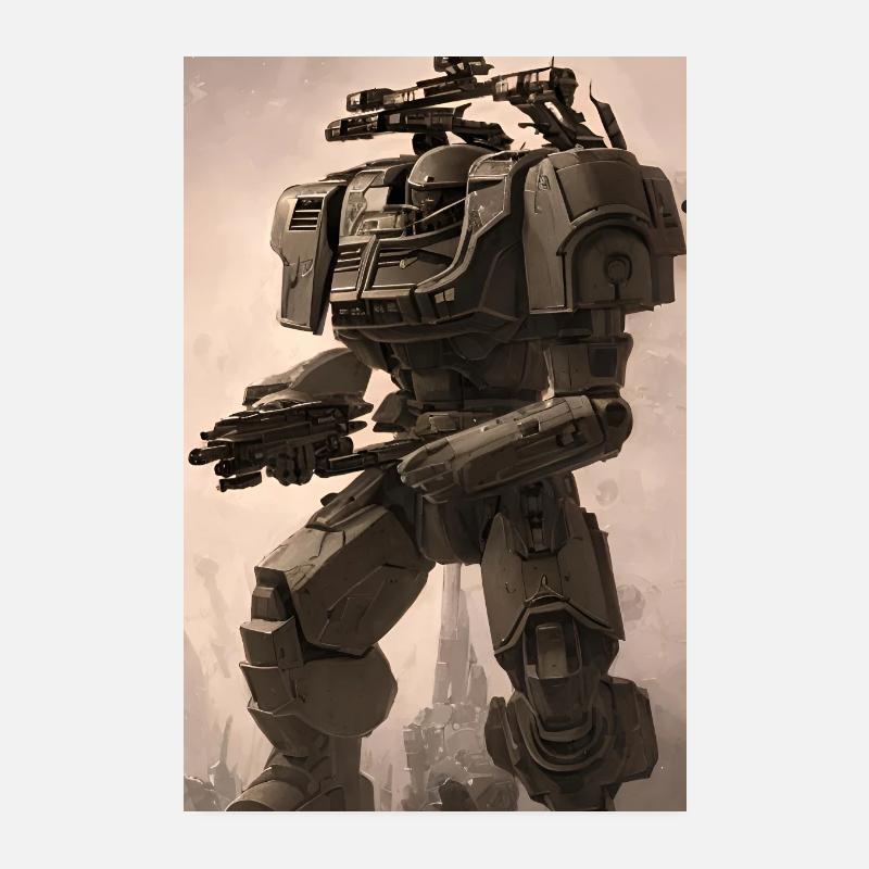 Mächtiger Mecha Roboter Poster 20x30 cm