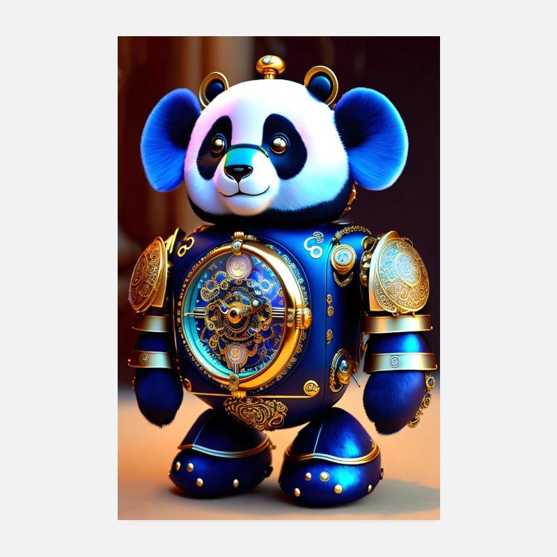 Mouvement mignon Baby Panda Android Poster 20 x 30 cm