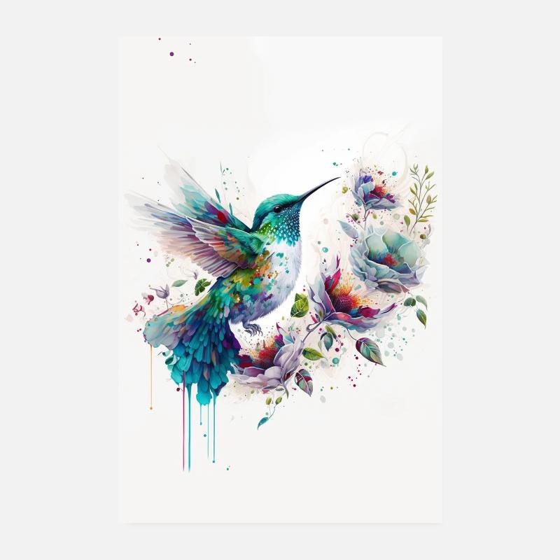 Kolibri Poster 20x30 cm