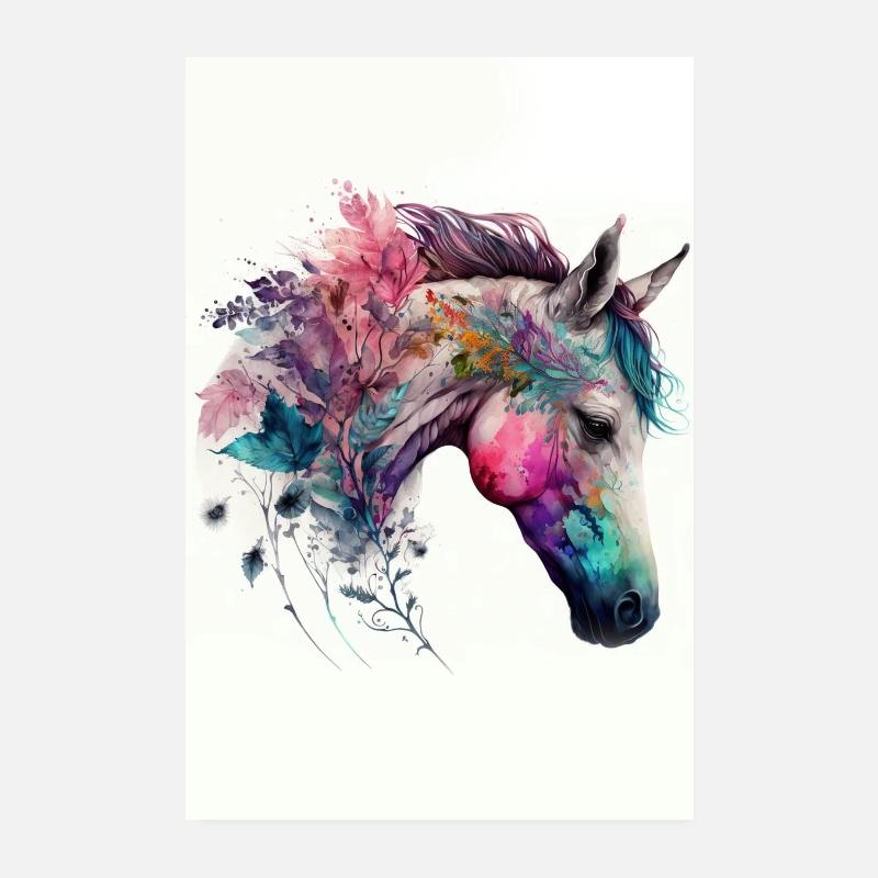 Pferd Poster 20x30 cm