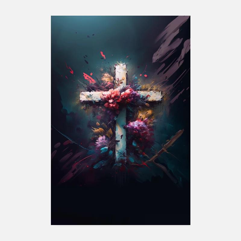 Cross Poster 8" x 12" (20x30 cm)
