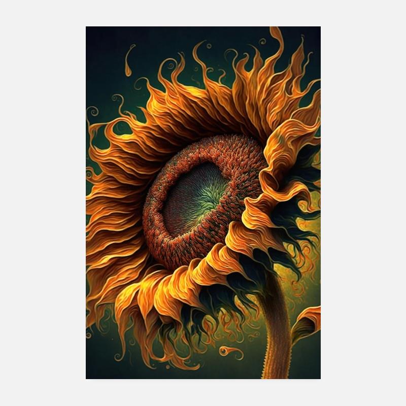 Sunflower Poster 8" x 12" (20x30 cm)