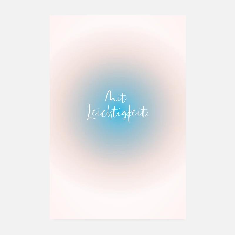 Mit Leichtigkeit Poster 20x30 cm