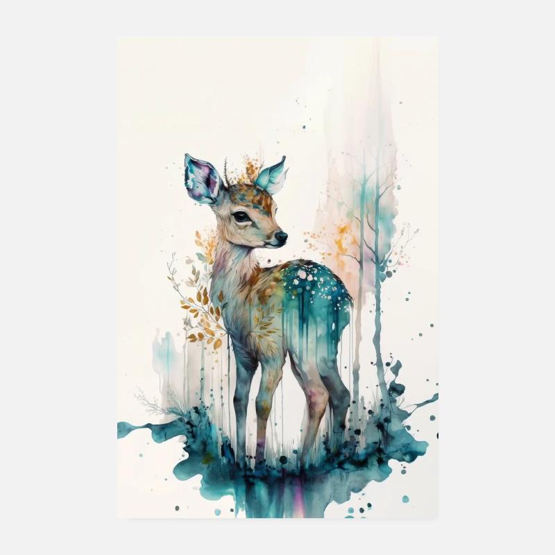 Faon Poster 20 x 30 cm