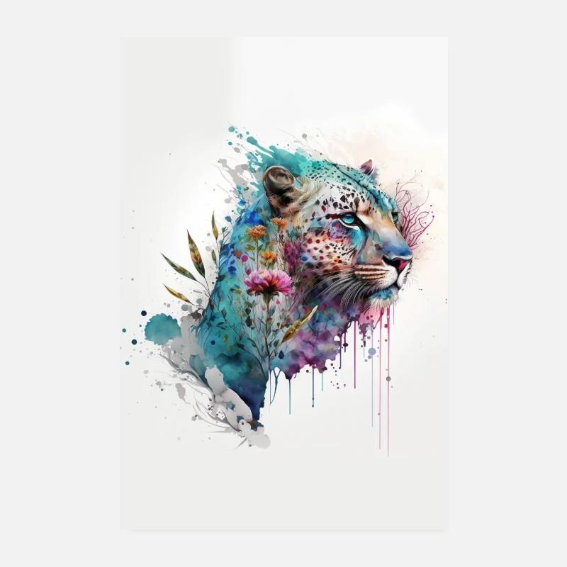 Leopard Poster 20x30 cm