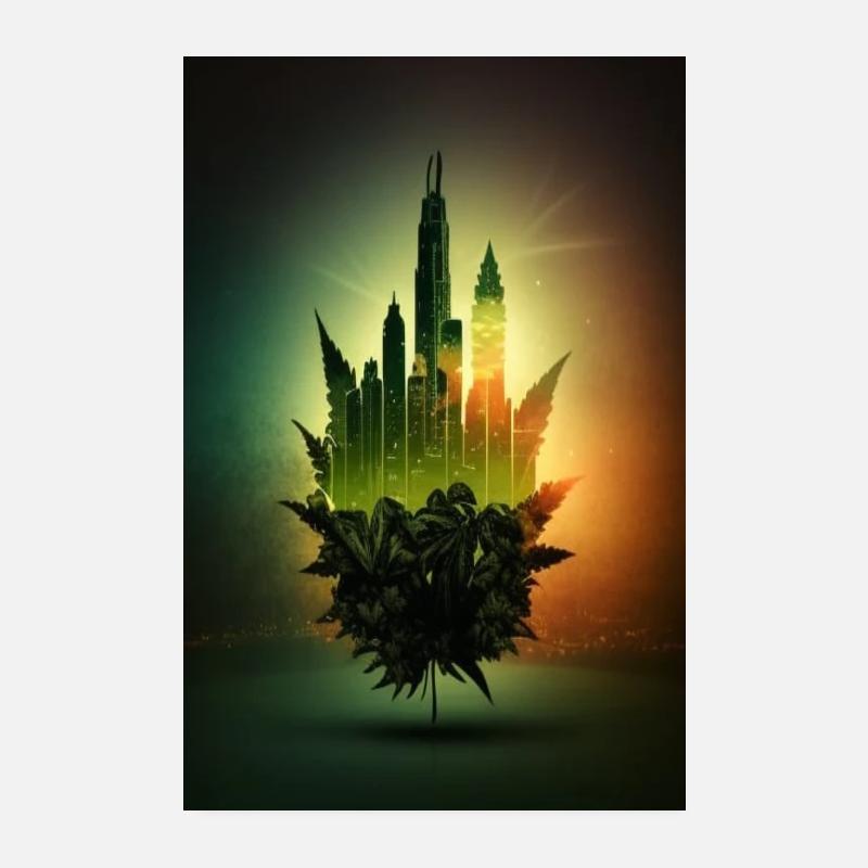 420 Weed Marijuana Gift Poster 20 x 30 cm