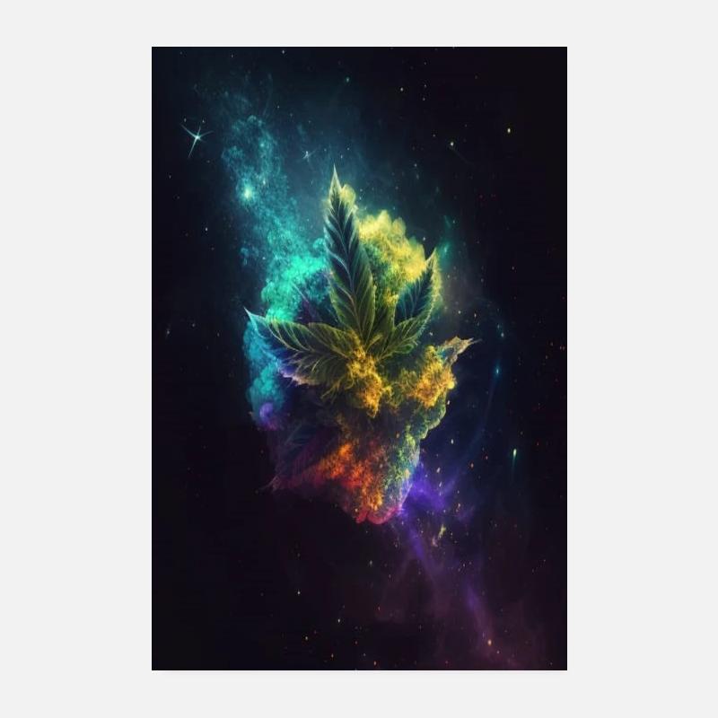 420 Weed Marijuana - Poster 20 x 30 cm - blanc