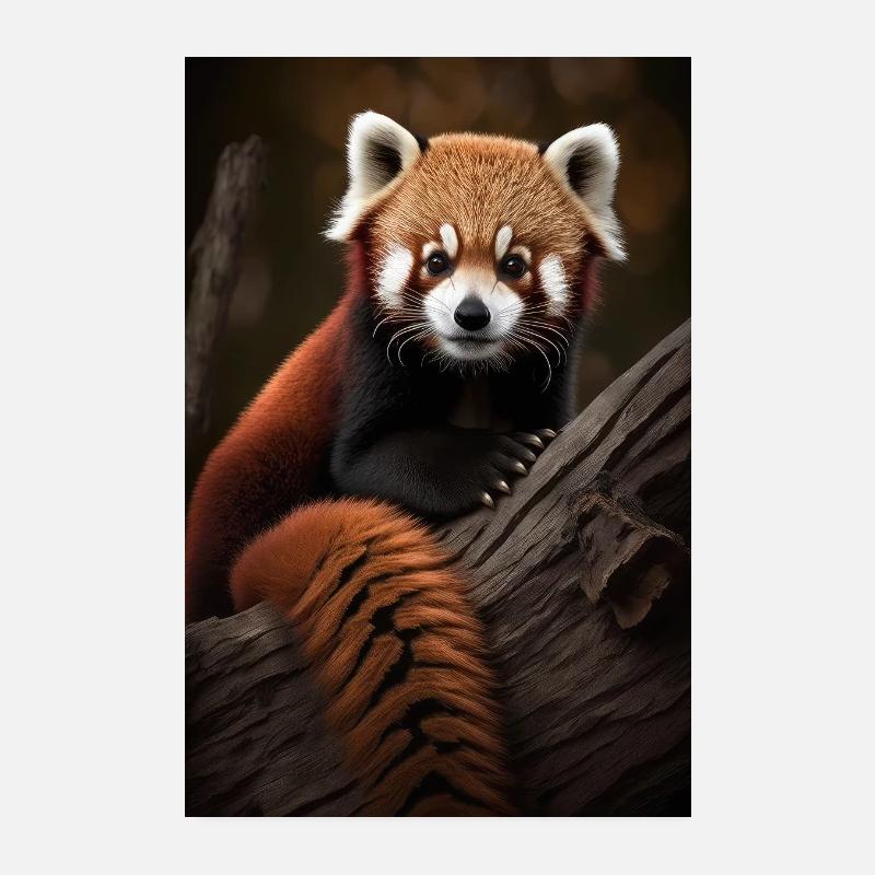 Süßer Roter Panda Poster 20x30 cm