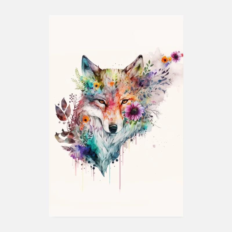 Wolf Poster 20x30 cm