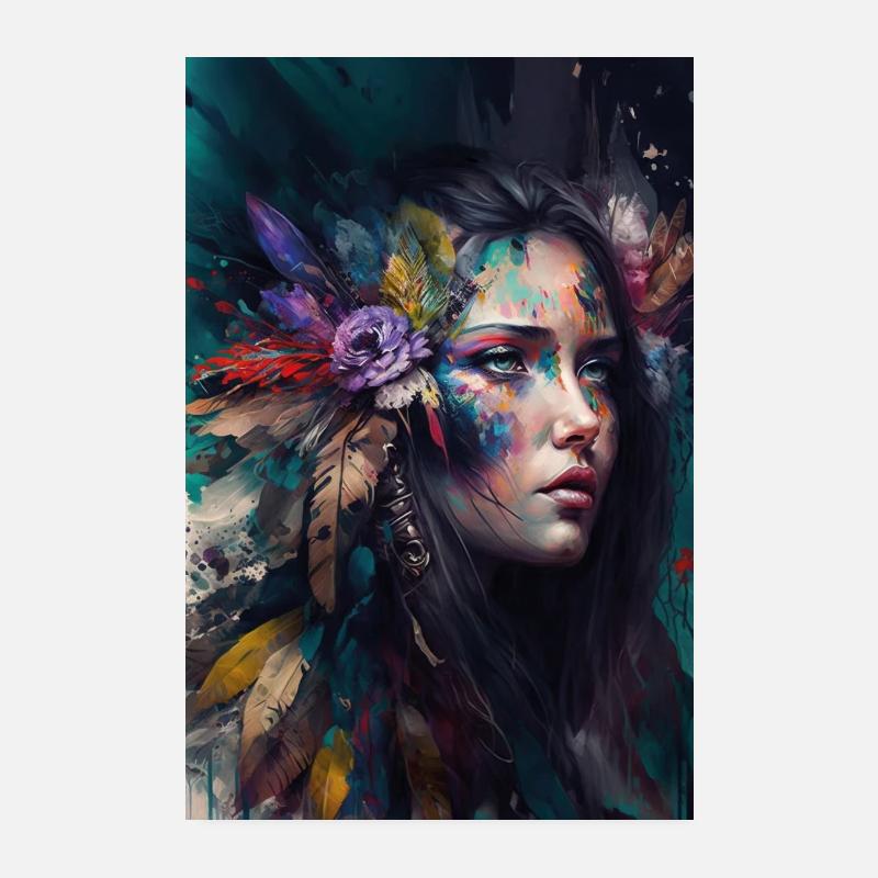 Frau Poster 20x30 cm