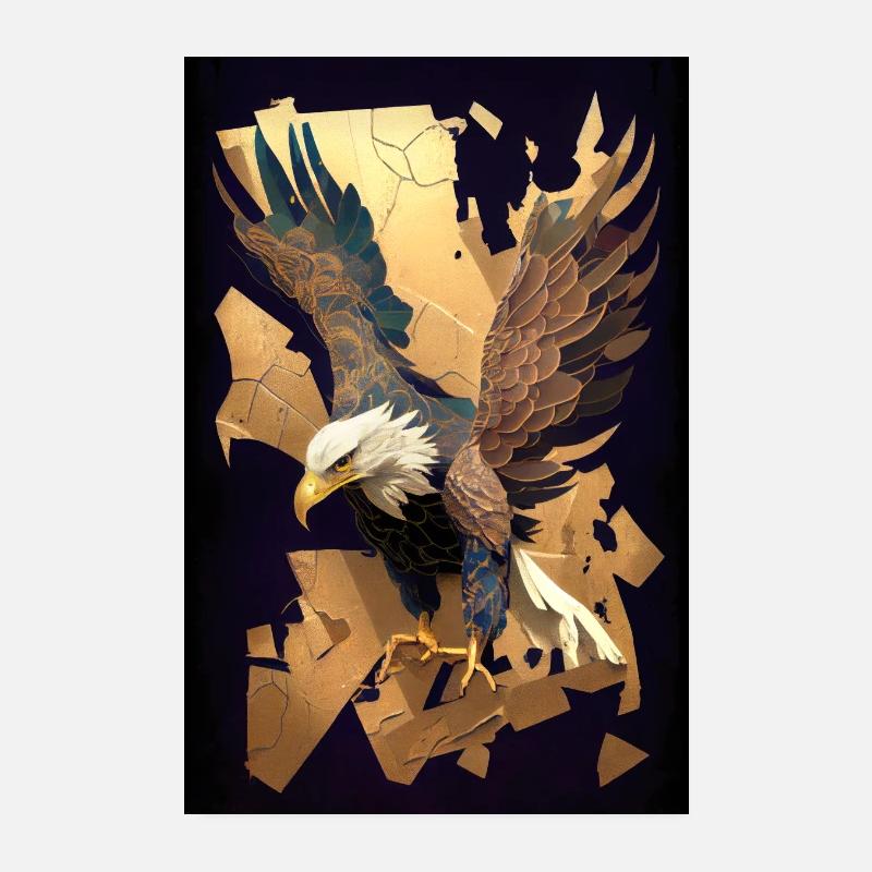 Elegant abstract Eagle2 Poster 20x30 cm