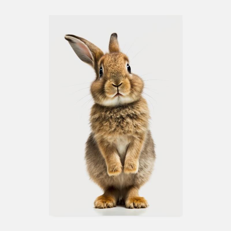 Lapin lapin mignon lapin de Pâques lapin de Pâques animal de compagnie Poster 20 x 30 cm