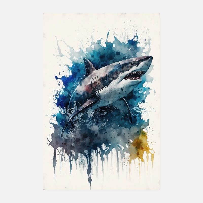 Requin Poster 20 x 30 cm