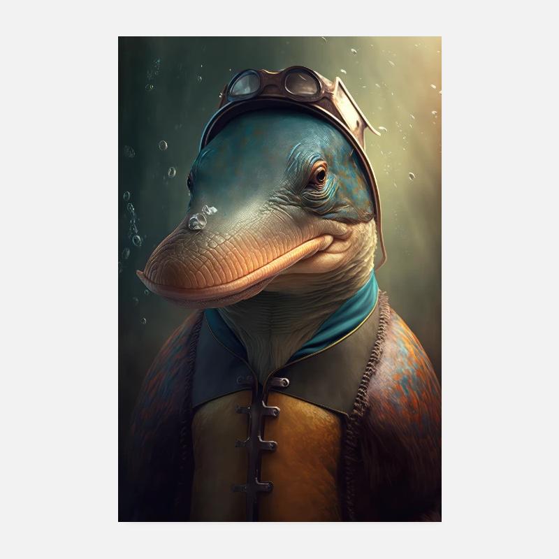 Platypus platypus Poster 8" x 12" (20x30 cm)