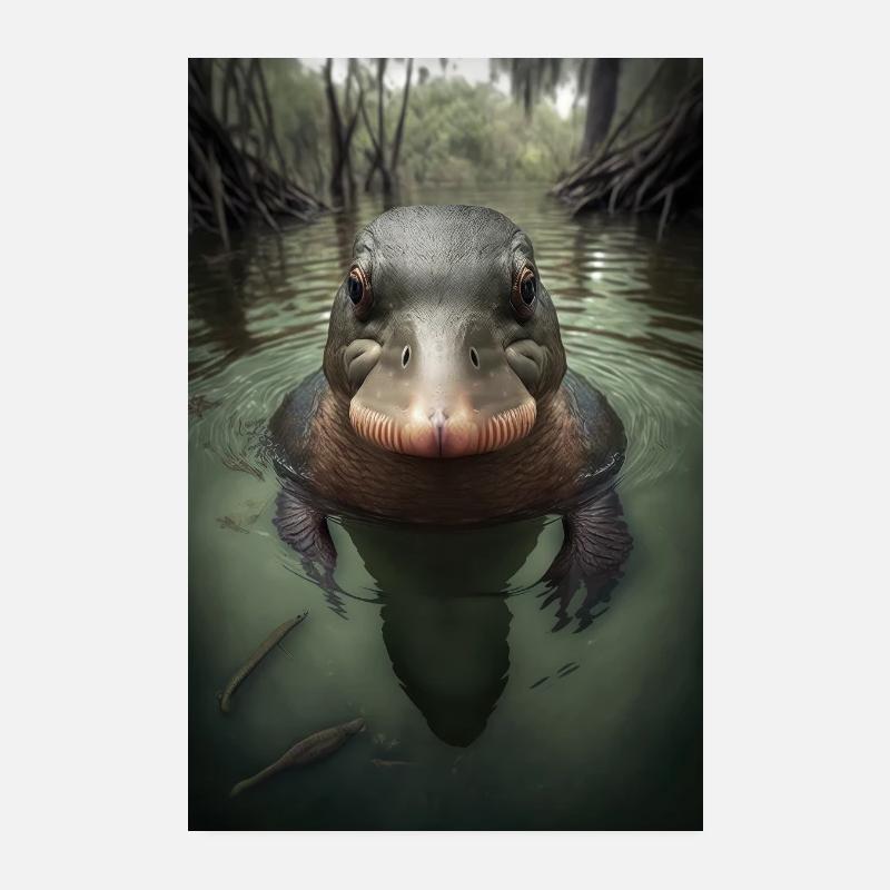 Platypus platypus Poster 8" x 12" (20x30 cm)