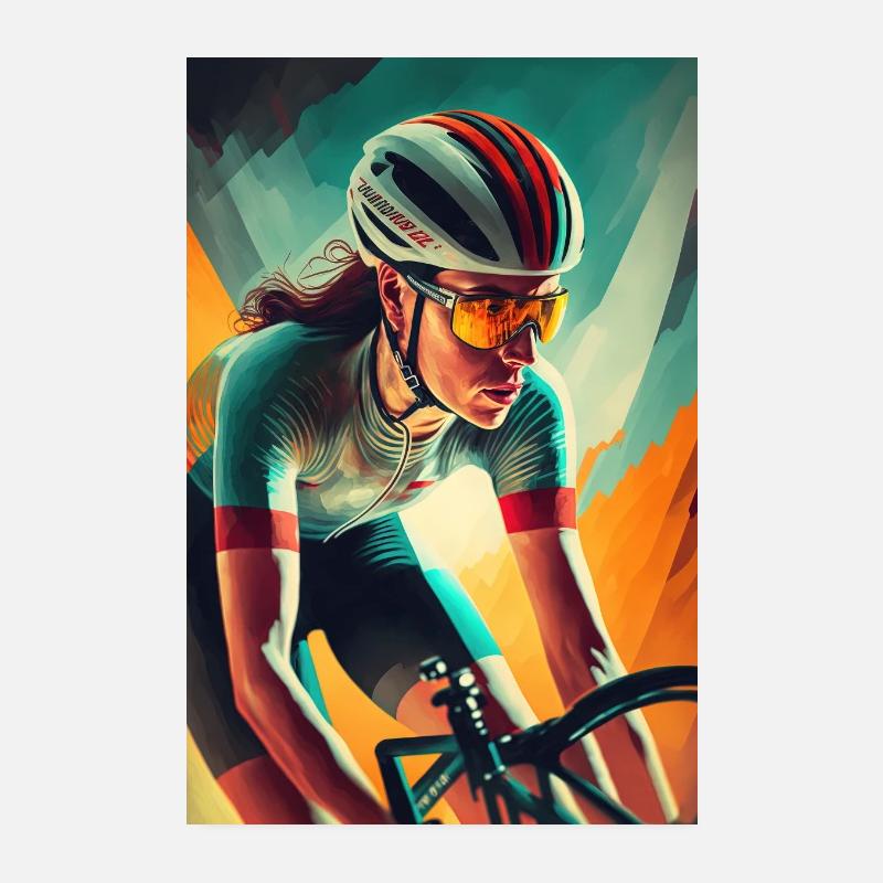 Vintage Bicycle Art Print parfait pour le cyclisme Poster 20 x 30 cm
