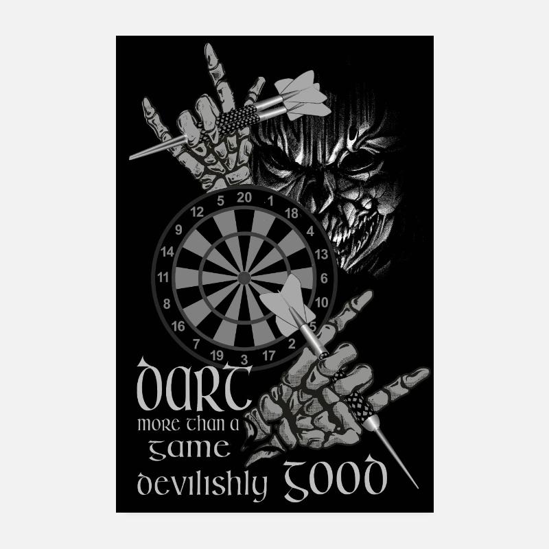 Dart more than devilishly good, Dart teuflisch gut Poster 20x30 cm