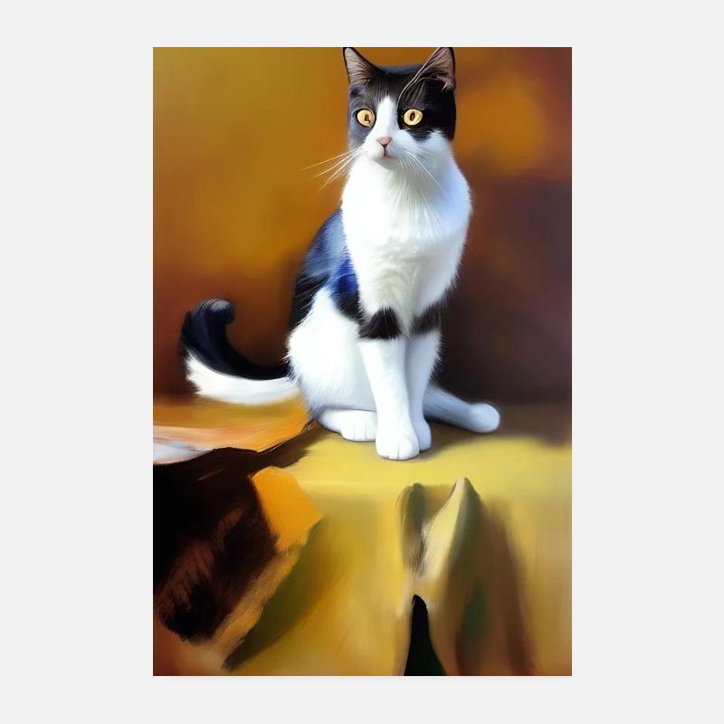 Cat Image Poster 8" x 12" (20x30 cm)