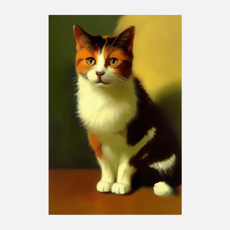 Katzen Bild Poster 20x30 cm