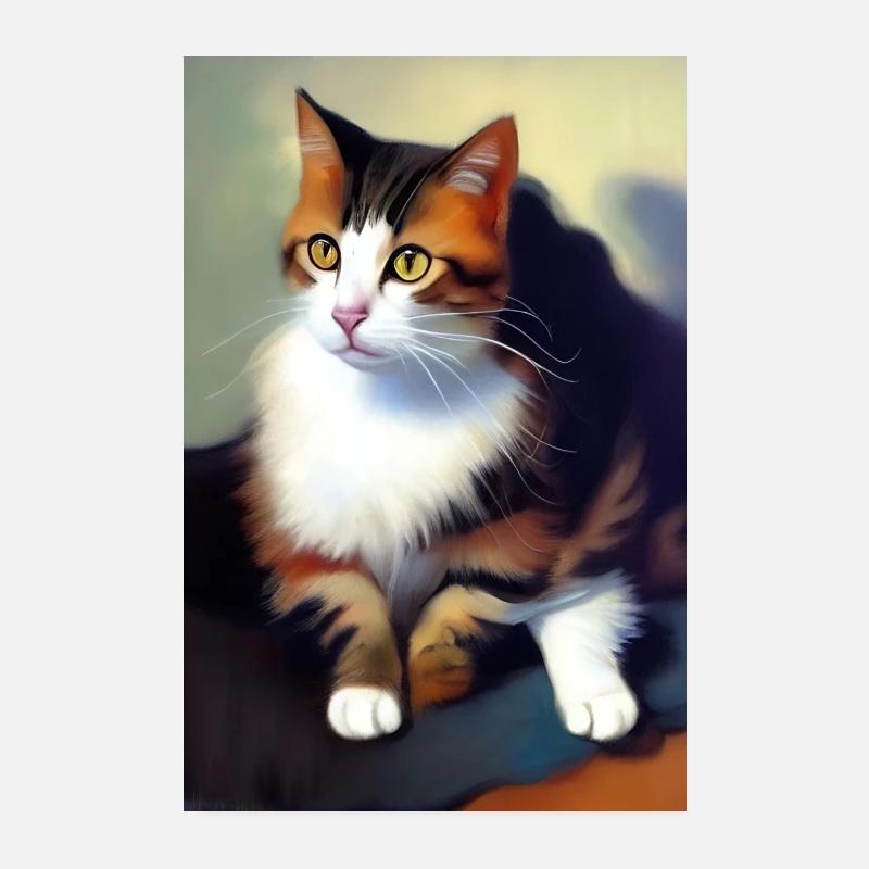 Katzen Bild Poster 20x30 cm