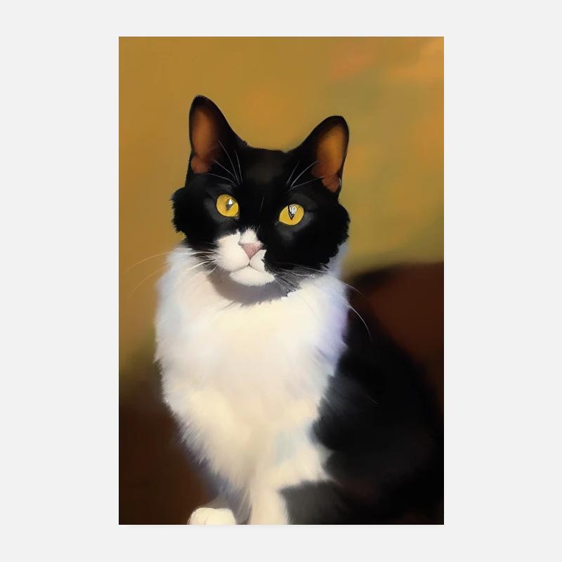 Katzen Bild Poster 20x30 cm