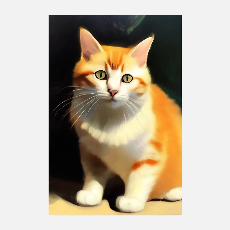 Image du chat Poster 20 x 30 cm