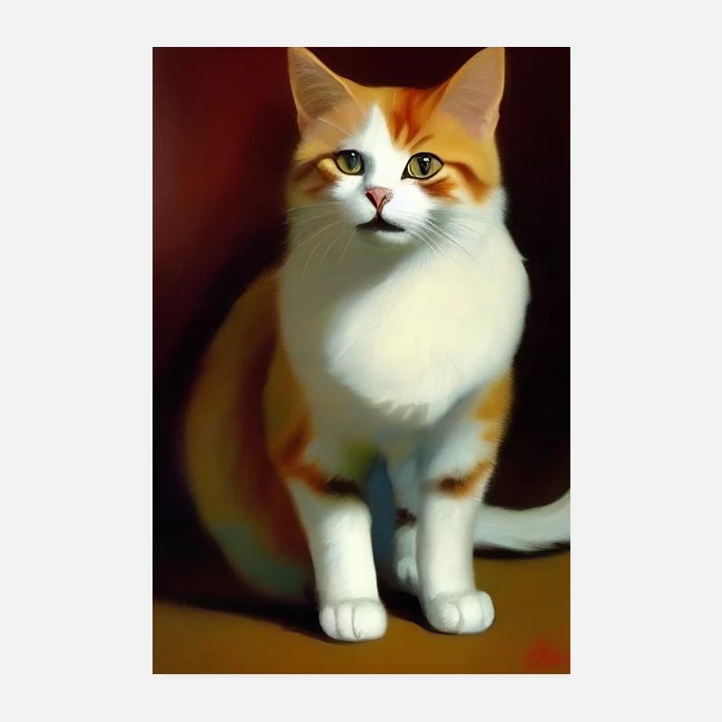 Image du chat Poster 20 x 30 cm