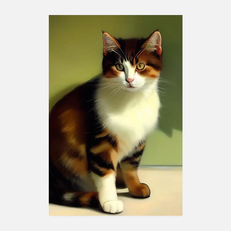 Katzen Bild Poster 20x30 cm
