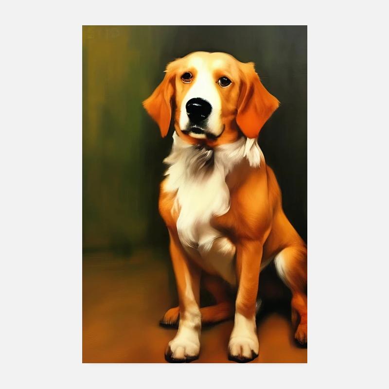 Hunde Bild Poster 20x30 cm