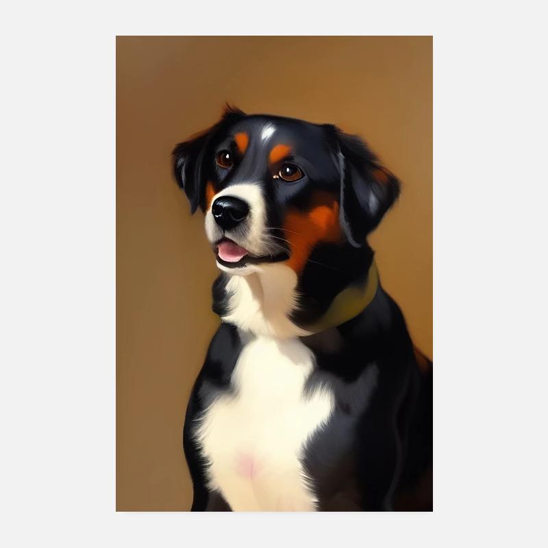 Hund billede Poster 20x30 cm