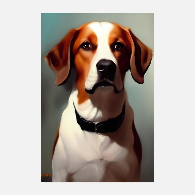 Hunde Bild Poster 20x30 cm