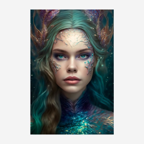 Siren Mermaid 1 - Poster 20x30 cm
