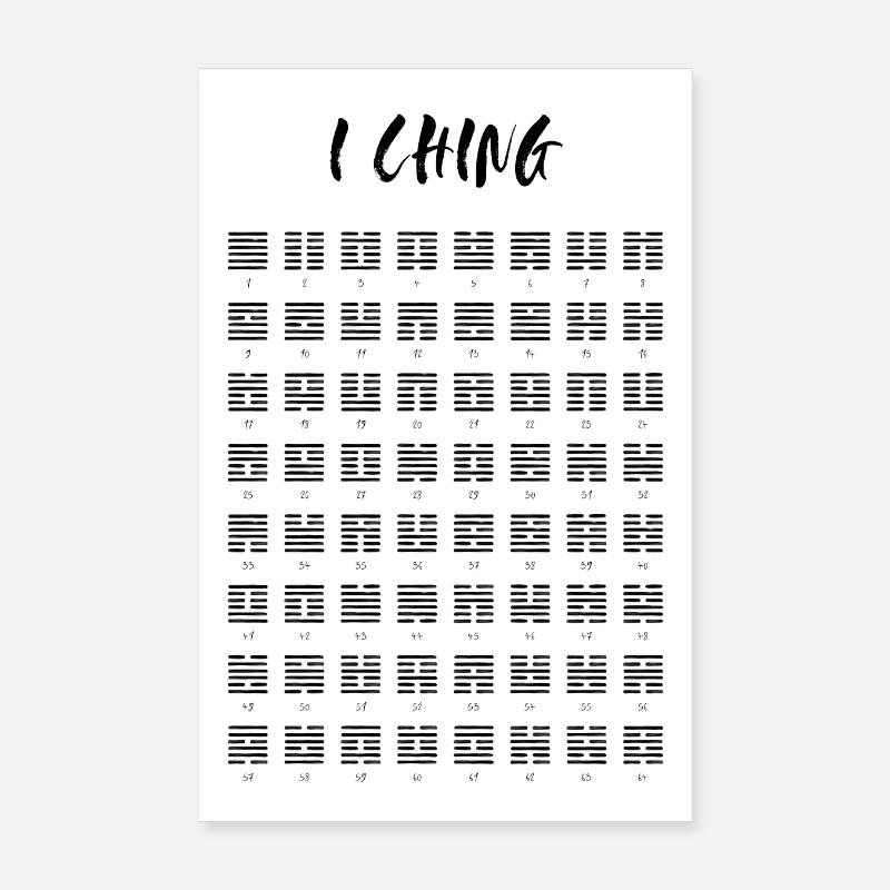 I CHING - I GING - Hexagram Poster 20x30 cm