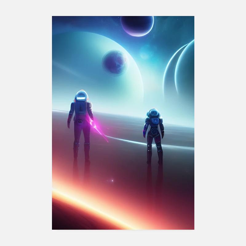 Astronaut, Space Poster 8" x 12" (20x30 cm)