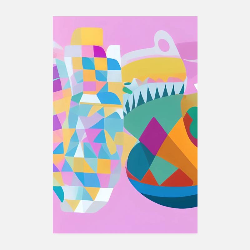 Shapes and patterns Poster 8" x 12" (20x30 cm)