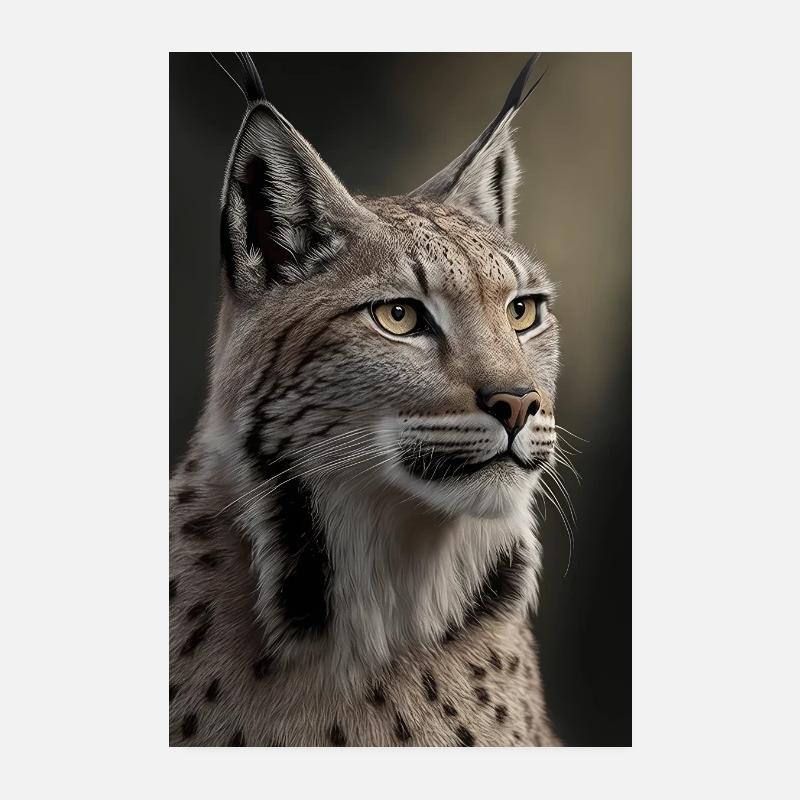 Luchs Wildkatze Poster 20x30 cm