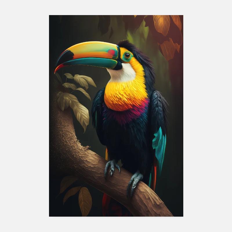 Toucan Poster 8" x 12" (20x30 cm)