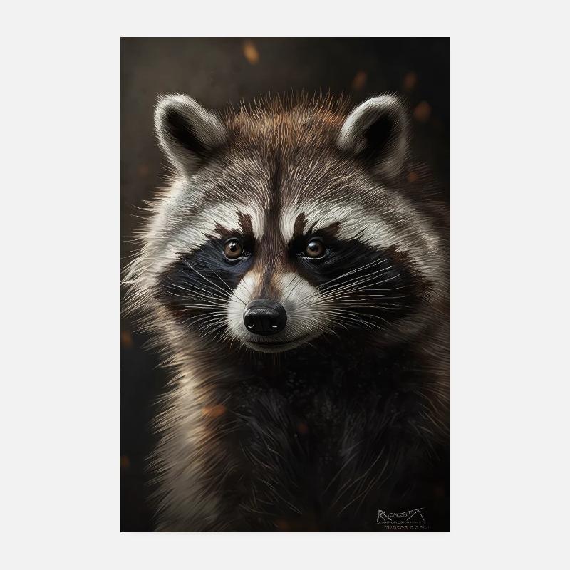 Raton laveur Poster 20 x 30 cm