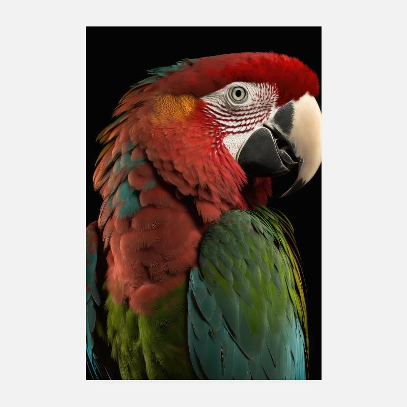 Parrot Poster 8" x 12" (20x30 cm)