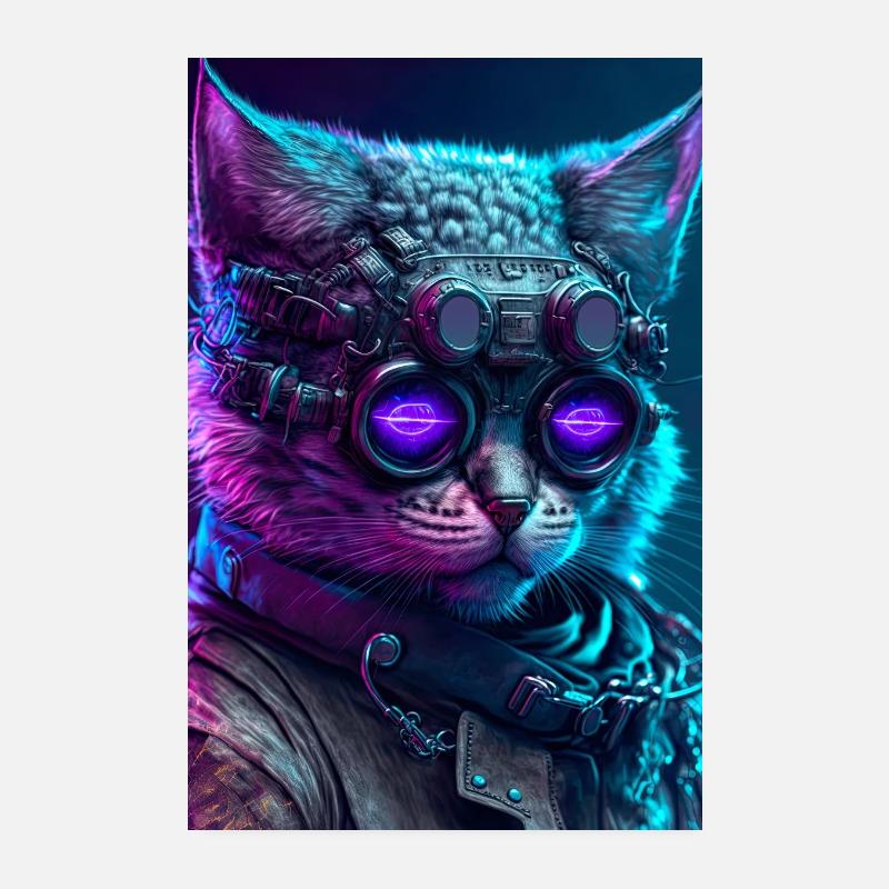 Fantasy cat Poster 8" x 12" (20x30 cm)