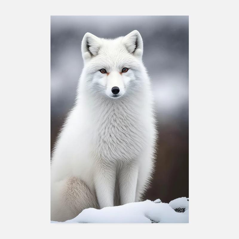 Polar fox Poster 8" x 12" (20x30 cm)