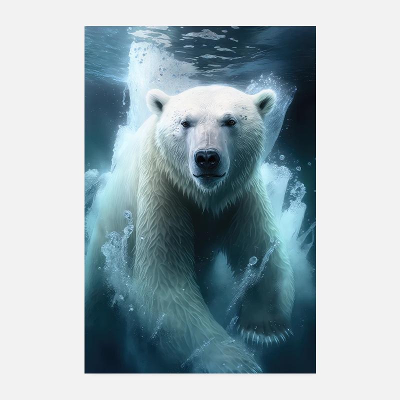 Polar bear Poster 8" x 12" (20x30 cm)